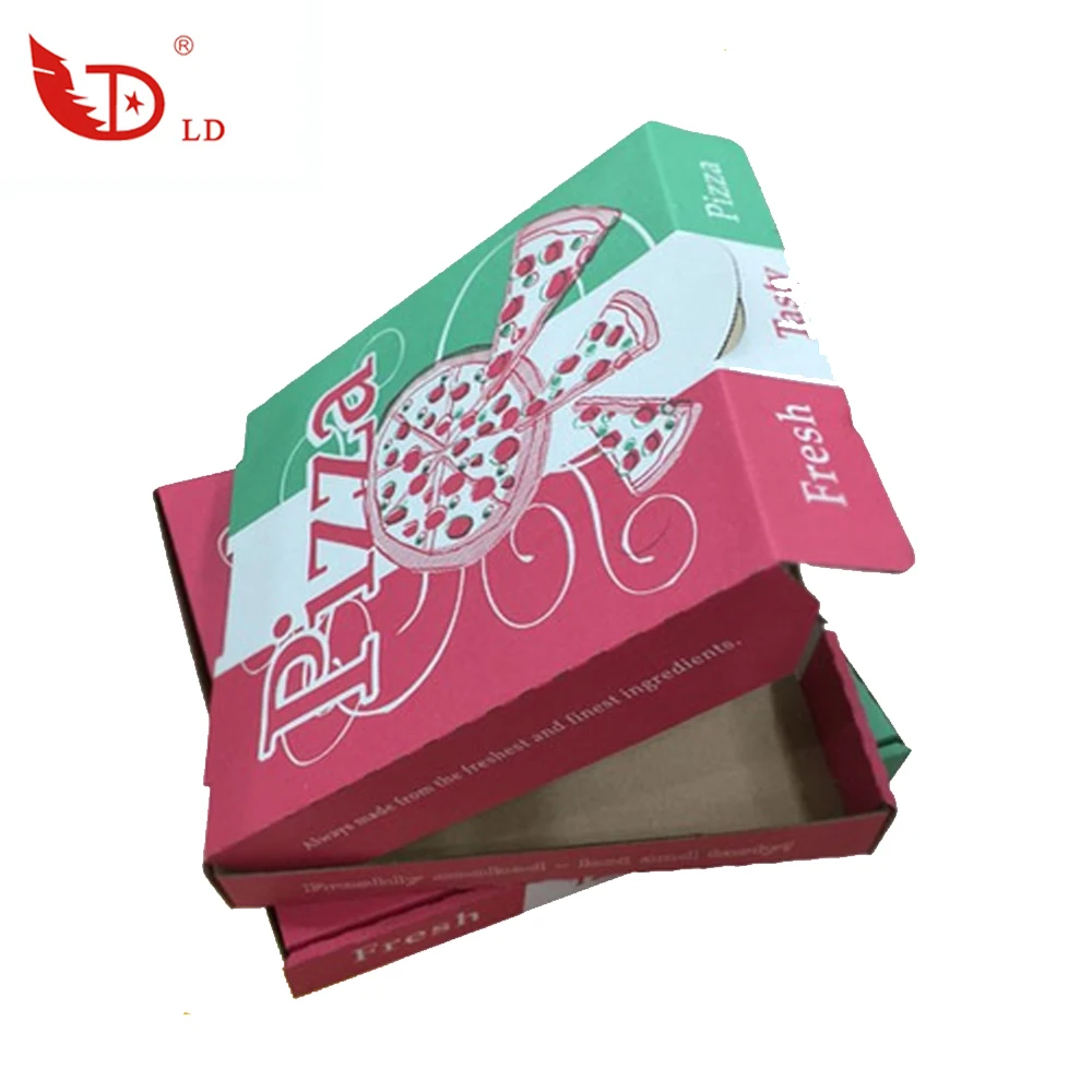High quality fast food packaging boxes personalized pizza box, bulk rectangular pizza boxes