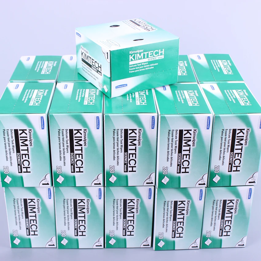 100 % Woodpulp Cleaning Paper Dustproof Kimtech Wipes Fiber Optical Tissue Paper