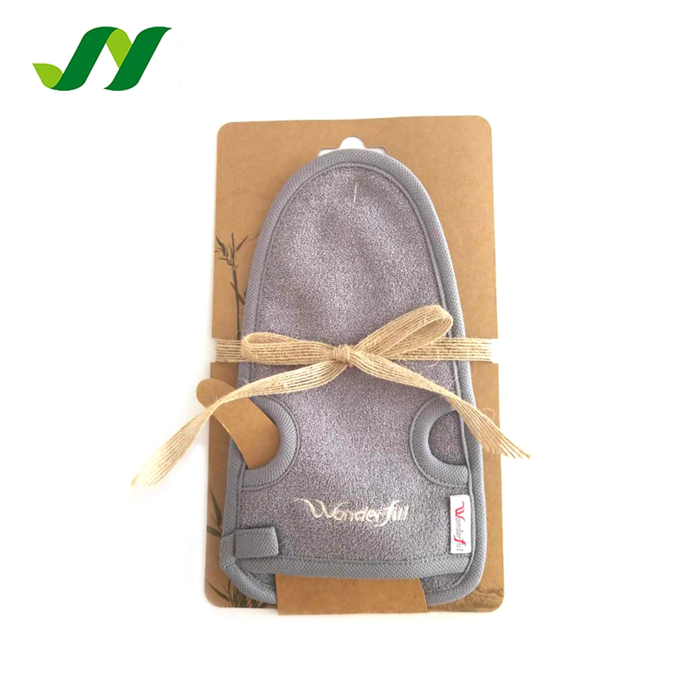 Golden Brand Peeling Gloves Bath Scrubber Viscose Exfoliating Mitts