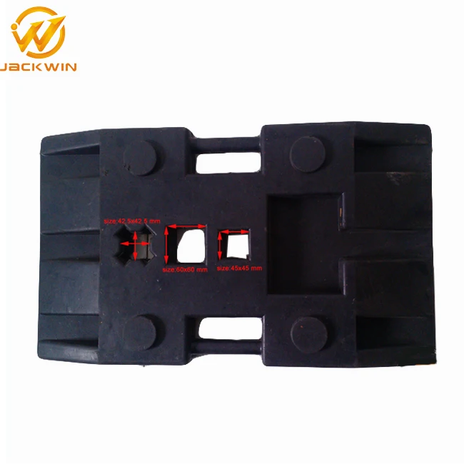 Heavy Duty Black Rubber Sign Pedestal Base with 15kgs