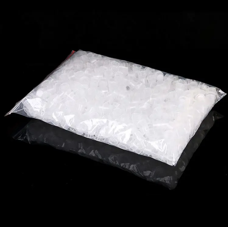 1000pcs Disposable Permanent Makeup Tattoo Ink Cup Plastic Microblading Pigment Cap Cup for Needles 9MM 12MM 15MM