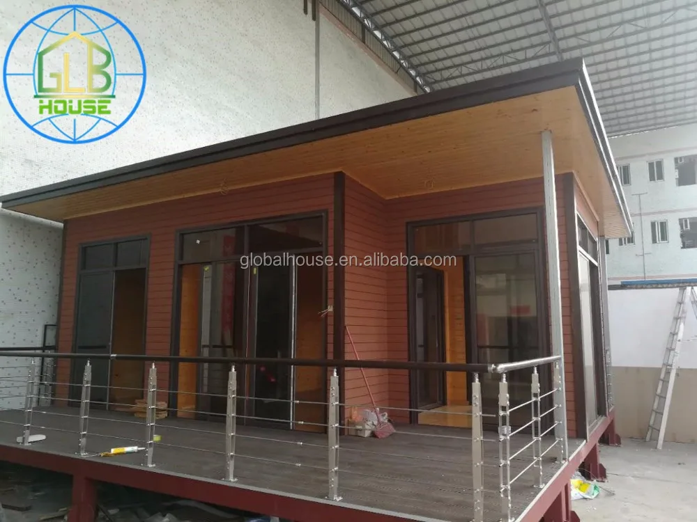 Luxury wood prefab house and villa house