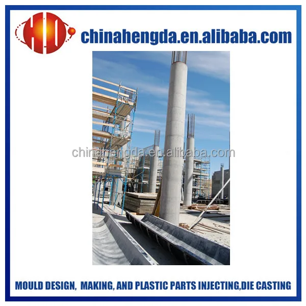 Formwork for Round column, plastic building column, adjustable construction column better than granite column