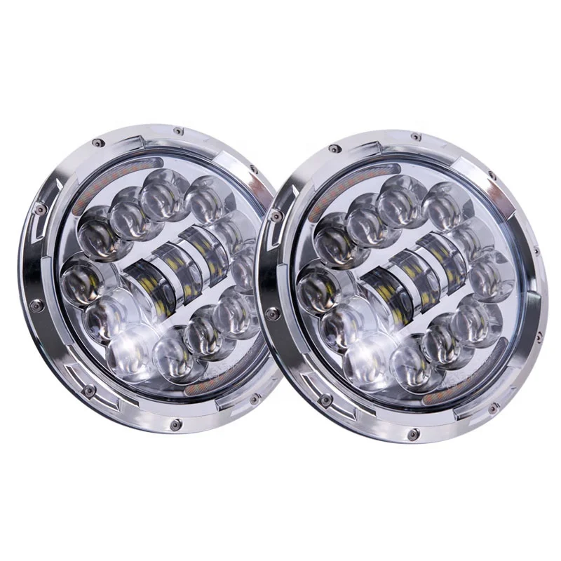 Motorcycle lighting system for cherokee xj high power led lights motorcycle headlight 7inch