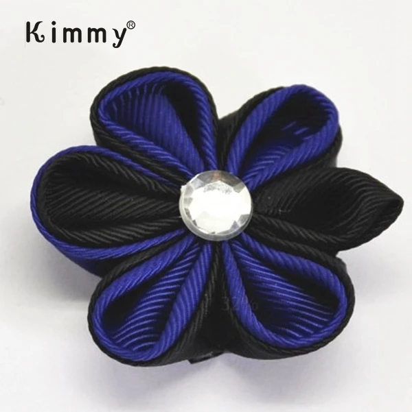 Customized Japanese Ribbon Kanzashi Flower Hair Bow Clip - Buy Ribbon Flower Hair Bow Mini Hair Clip