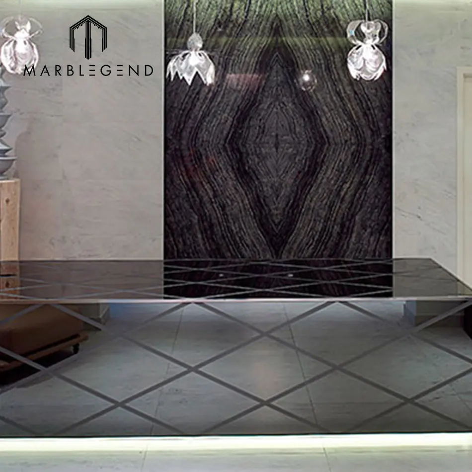
wall decorative panel kenya black Marble Aluminum Honeycomb Composite Panels 