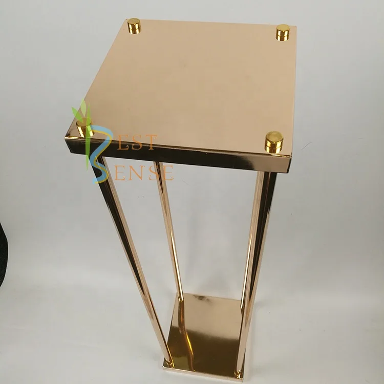 Wedding events tables decoration centerpieces Tall gold metal flower stand