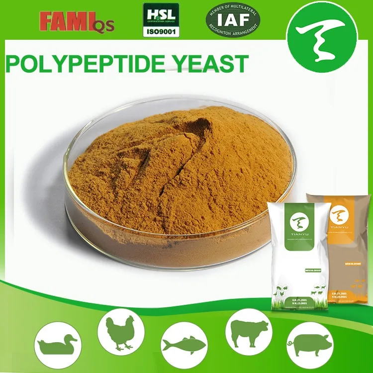 корм для животных , для рыбы, Полипептид дрожжей в порошке