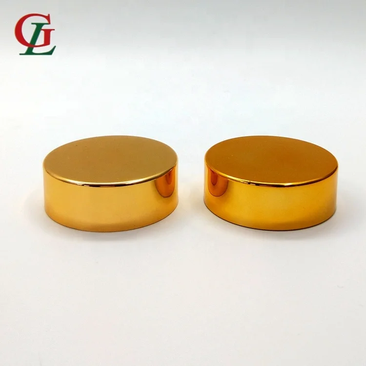 Whole sale 38mm-400 aluminum bottle cover, gold screw cover, silver metal lid for PET capsule bottle gold aluminum metal closure