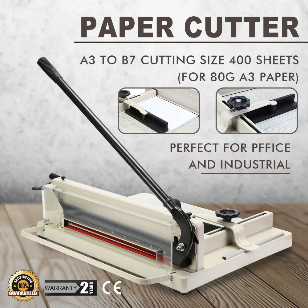 
Paper Cutter Guillotine Paper Cutter Trimmer Machine 17 Inch Heavy Duty Paper Cutting Tool (17 Inch A3 Patter Cutter) 
