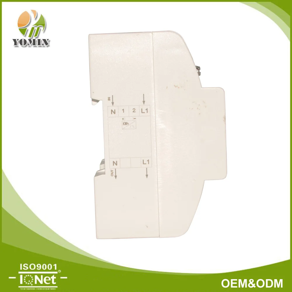 Утилита Однофазный din-рейку Кнопка Цифровой Электрический Счетчик Ватт Компании YEM011JC