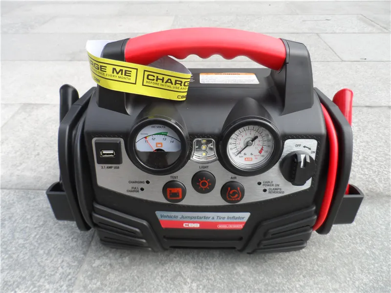 Multi-functional best portable car jump starter 12V auto power battery 18Ah  vehicle jump starter 650mA charging rate