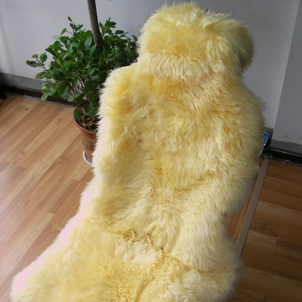 Sheepskin Seat Covers, Australian Full Size Car Seat Pad Soft Long Wool Warm Seat Cushions Cover Winter Protector