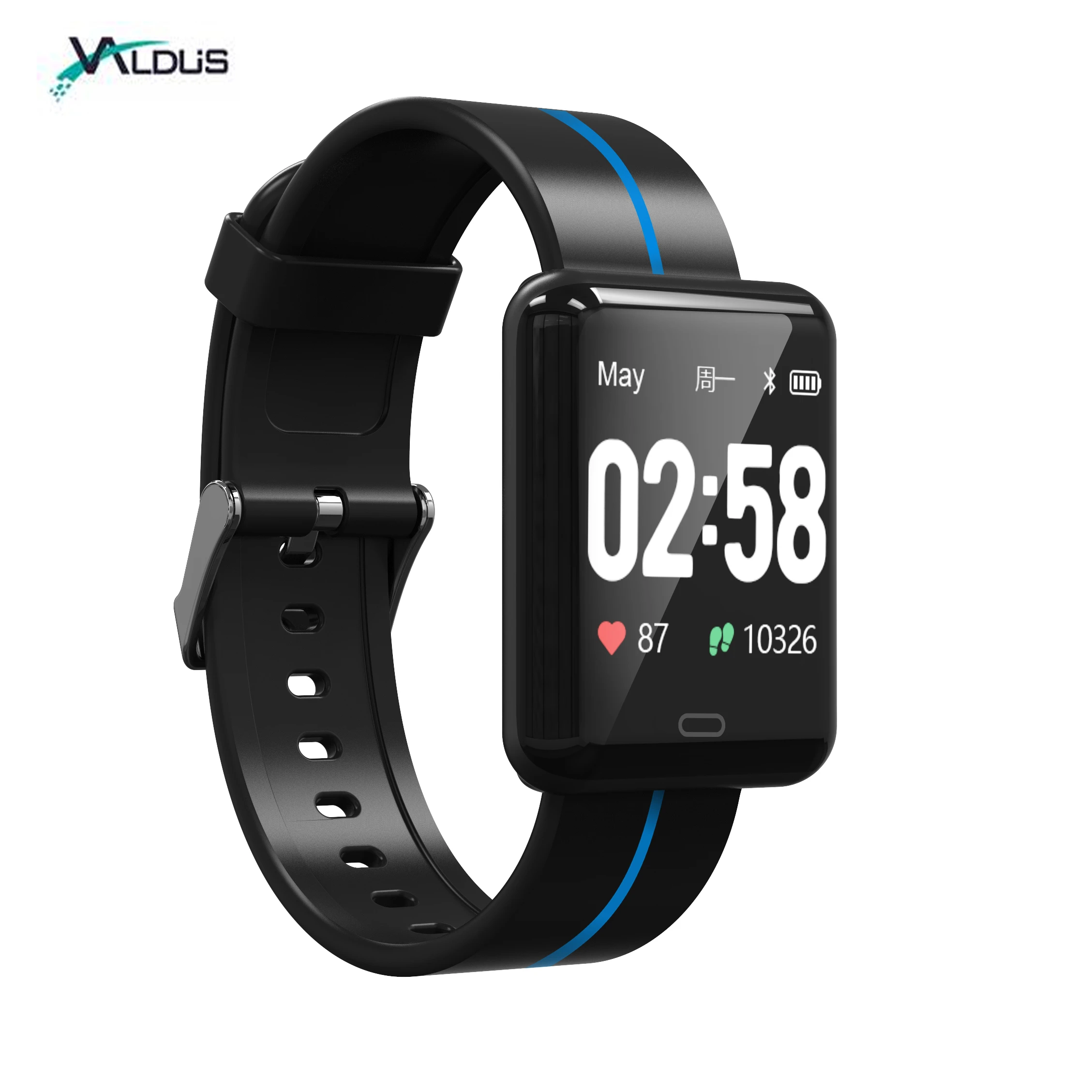 Blood pressure heart rate fitness watch smart  watch band bracelet with IP67 waterproof for ios and android