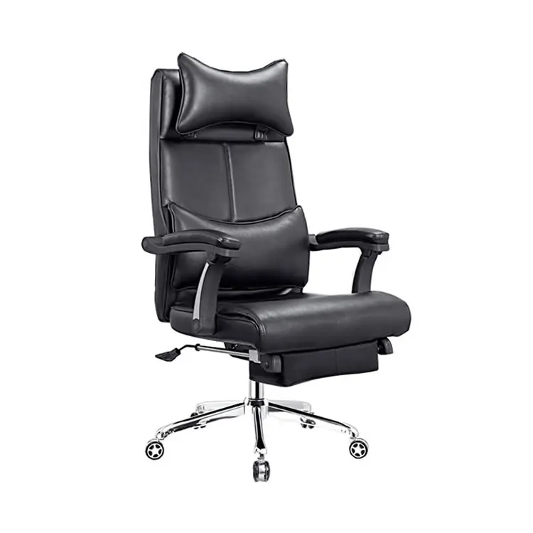 classic faux PU leather relaxing igo office chair with footrest