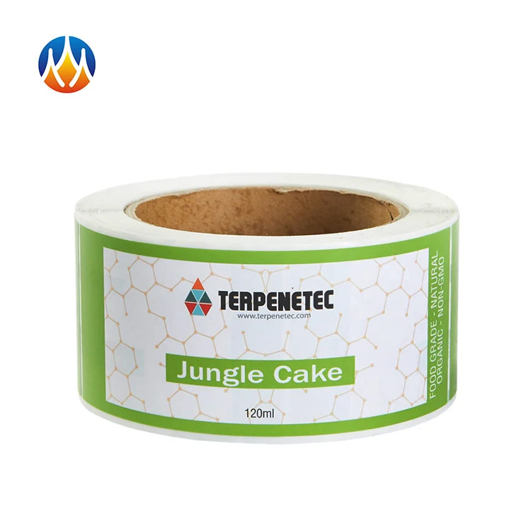 Wholesale Custom Roll Packaging Label Logo Printing Personalized Adhesive Sticker Food Labels