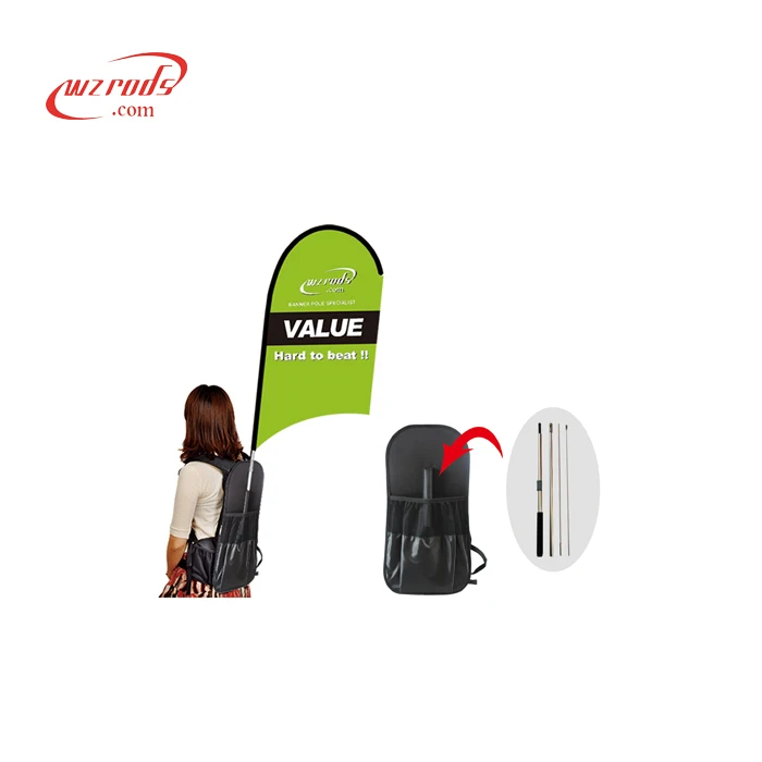 
Weihai wzудочки, лидер продаж, наружный прогулочный рюкзак, флаг, баннер, перо, каплеобразный прямоугольник для рекламы 