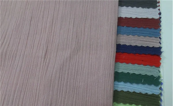 
100% Cotton woven cloth crepe woven fabric for shirt and clothing 