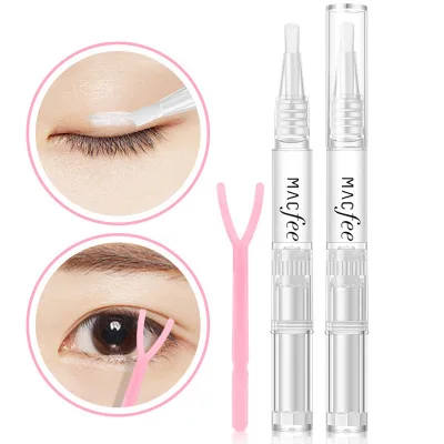MACFEE профессиональный макияж с принтом «большие глаза», Длительное Действие, водонепрорицаемый, натуральный крепления двойного века гелевый Клей крем