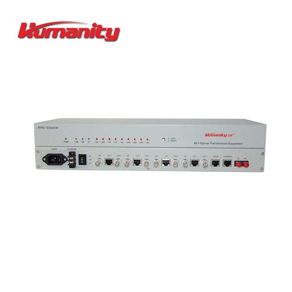 Человеческого RPM-150S4EM pdh e1 Волоконно-оптический мультиплексор