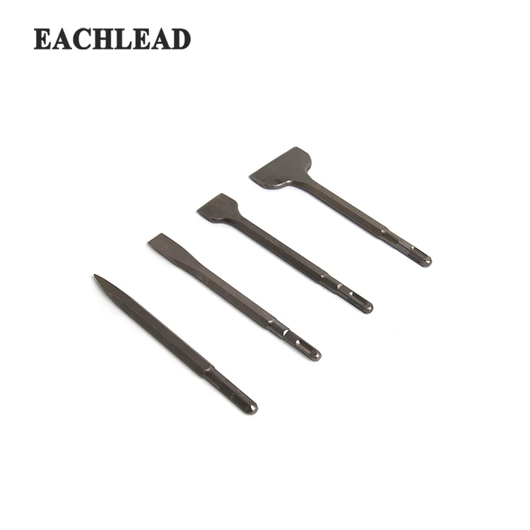 
Cheap Durable 40CR Square Shank Flat Pointed Electric Concrete Hammer Chisel 