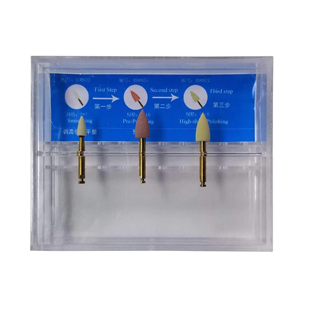 Dental diamond bur zirconia dental polishing kit