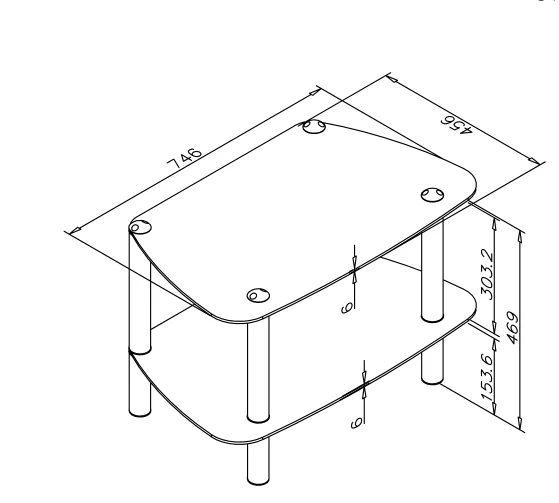 Fashion Modern Tempered Glass Corner TV Stand