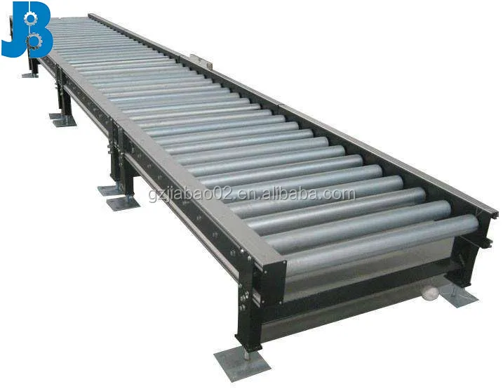 Logistic line steel roller conveyor/loading steel conveyor price