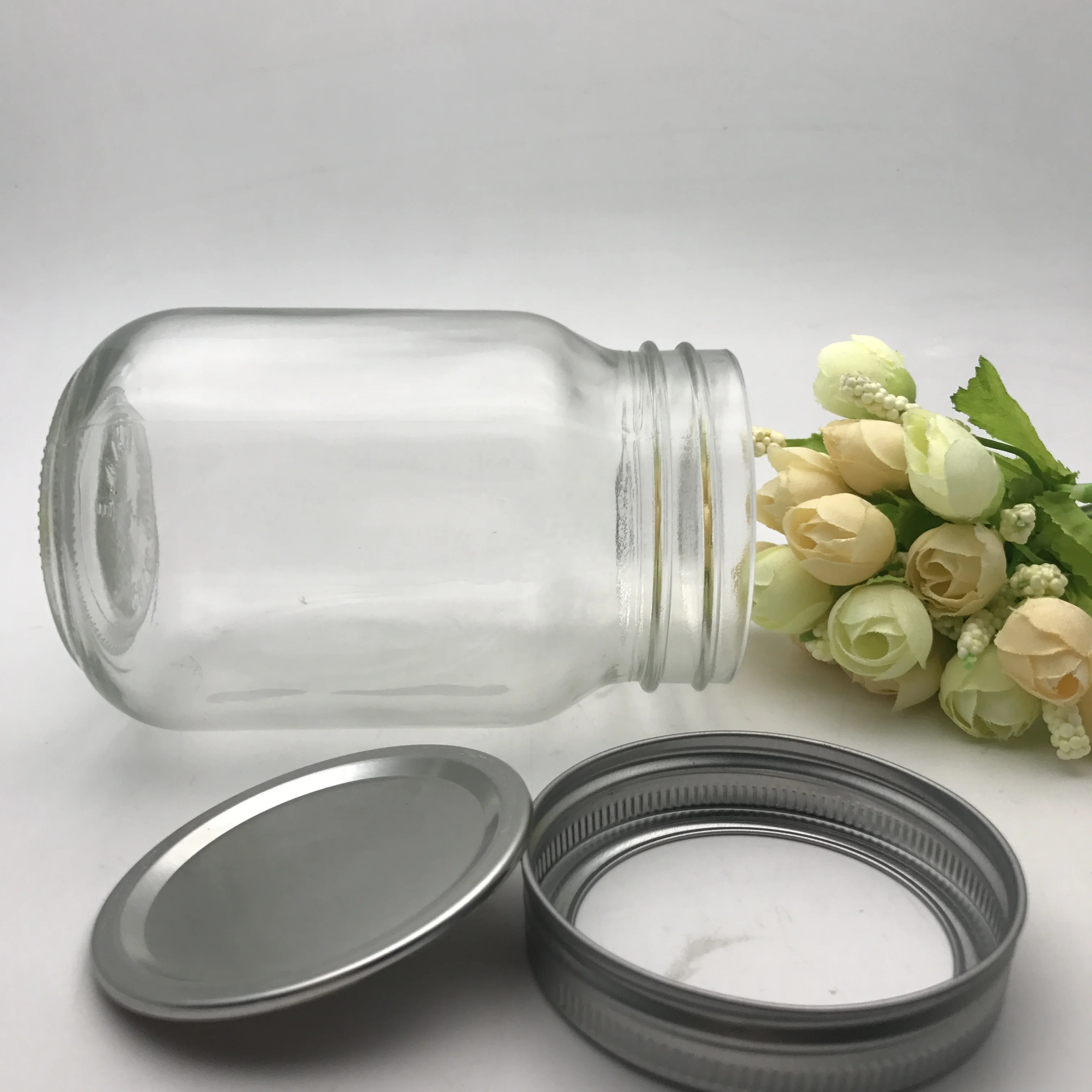 
16 oz airtight glass jars mason glass jar 