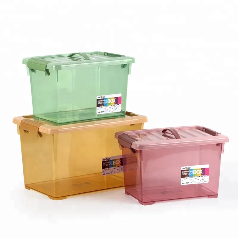 household products 20225L/9L stackable organizer clear plastic  toy organizers and storage