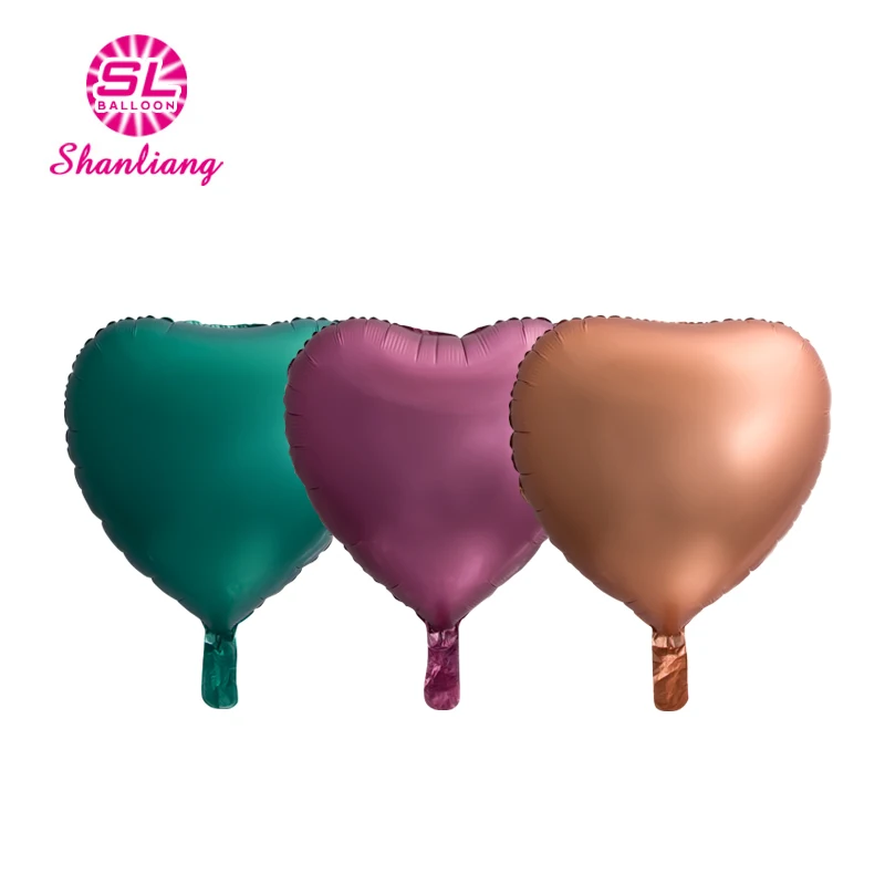 
18 inch hot selling macaroon color heart shape balloon wedding 