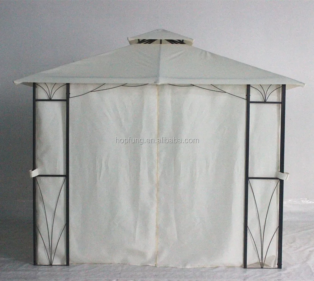new designed garden outdoor gazebo tent with flowder pattern gazebo steel frame 10x10
