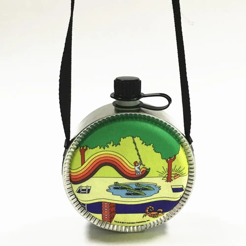 Cheap 700ml custom logo outdoor plastic round water bottle cantten for kid