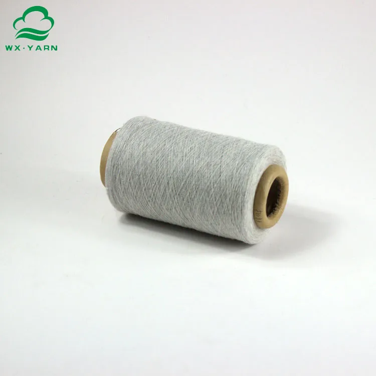Ne20s CVC recycled cotton polyester melange yarn for socks