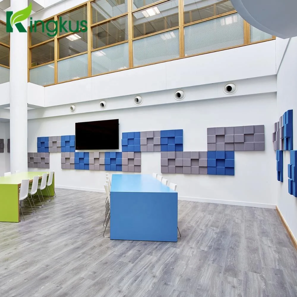 Трехмерная акустическая панель из полиэфирного волокна, изоляция акустической панели из полиэфирного волокна