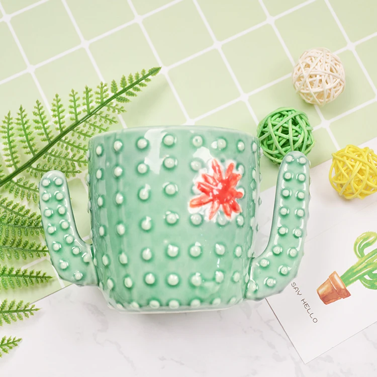 400ml Novelty Cactus Ceramic Mug Ceramic Cup