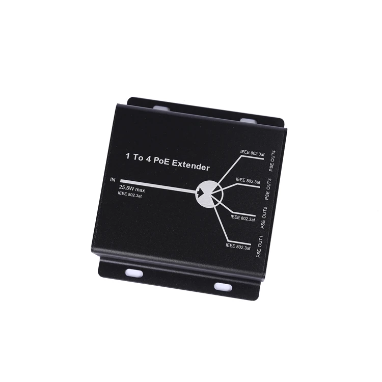 
CCTV accessories PoE repeater 10/100M 4 port PoE extender HY-E4-POE 