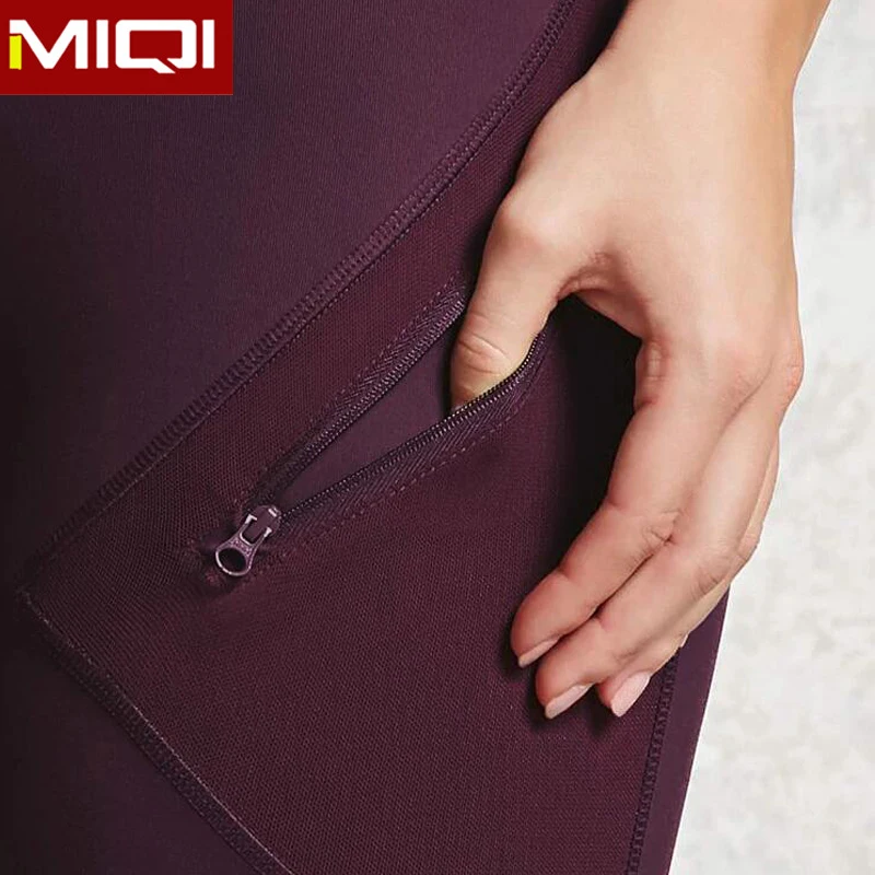 Custom Supplex Yoga Leggings For Women Mesh Side Compression Tight SportsWear