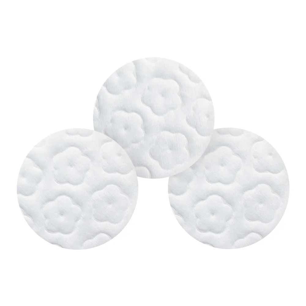 Hypoallergenic Cosmetic Toner Disposable Cotton Pads Round Makeup Remove