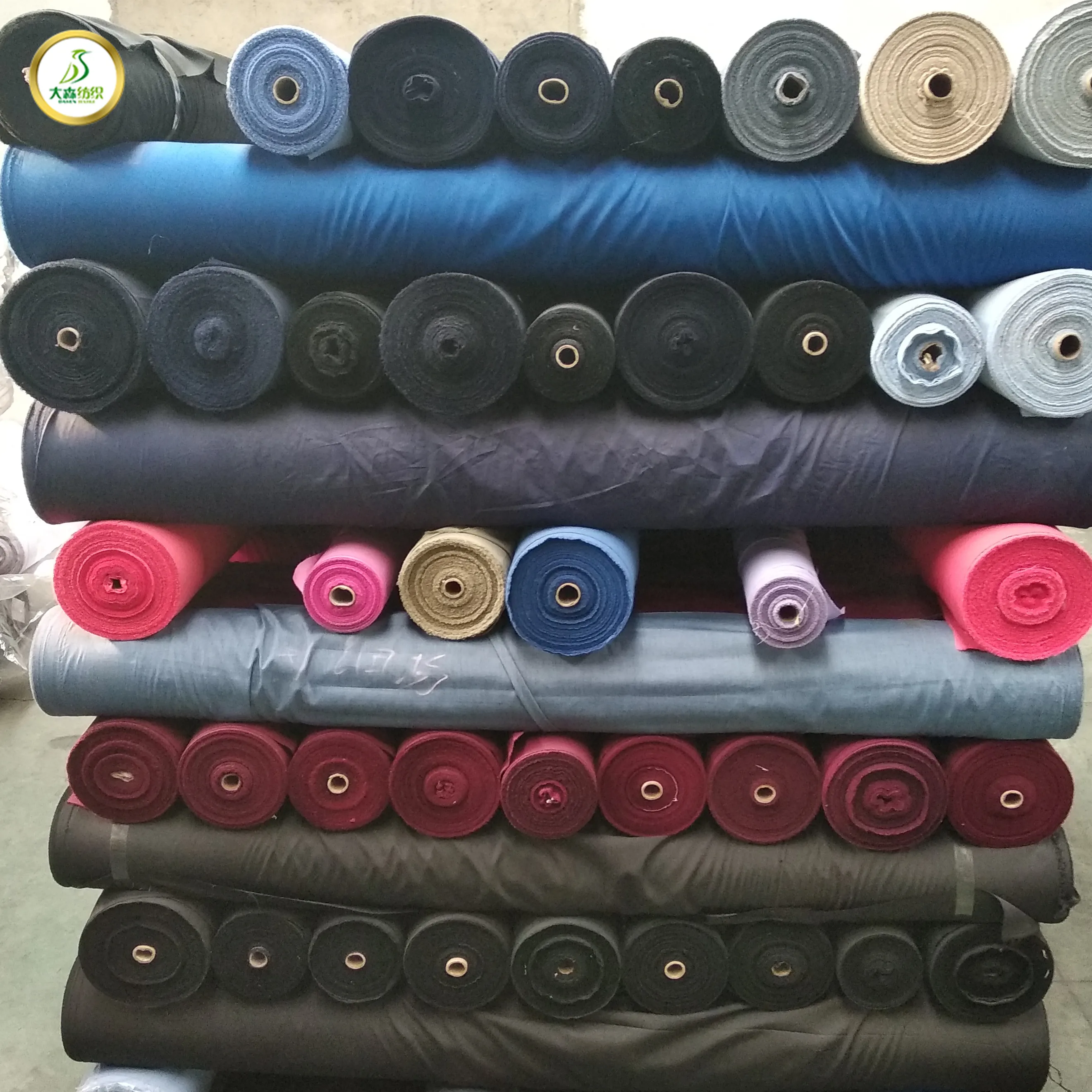 stocks yarn dyed cotton fabric