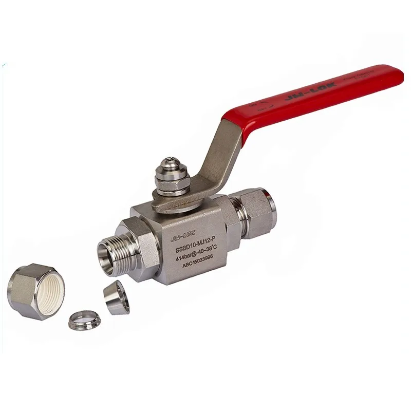 High pressure Ball Valves for gas with Nitrogen testing