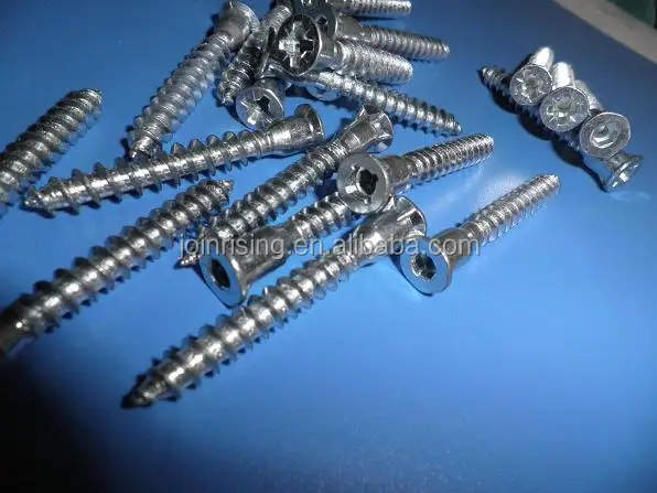 Furniture screws yellow zinc plated high quality Made in China