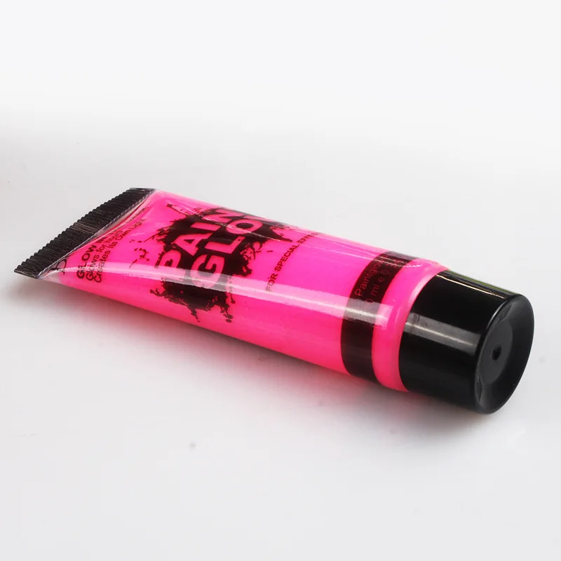 Washable Colorful UV Neon In Dark Face Body Paint Party Face Paint With Plastic Tube