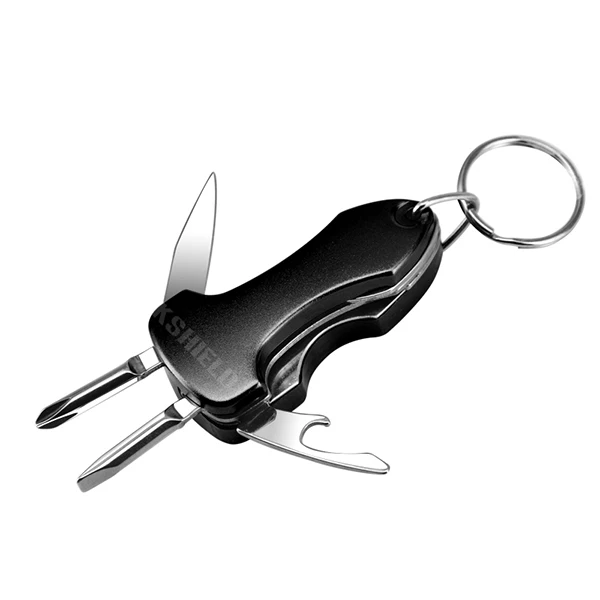 OEM multitool and custom multifunctional stainless steel pocket knives keychain logo custom keychain