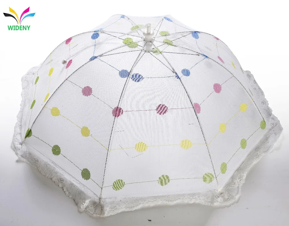 Home Kitchen Outdoor Decorative Fly Net Round  Mesh Table Food Cover Tent