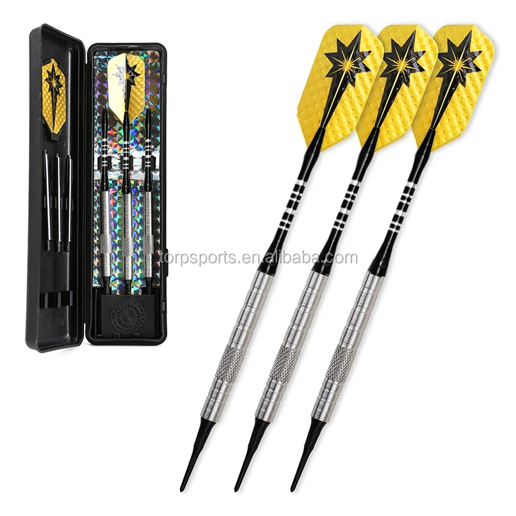 20-26g 70%-90% Brass/Tungsten High quality soft Tip Darts set TD-S008