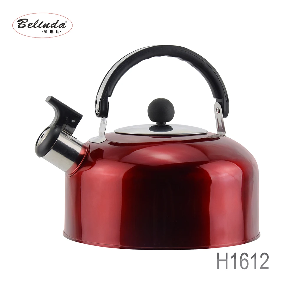 Houseware Colorful Boiling Water Stainless Steel Whistling Kettle for Induction Cooker