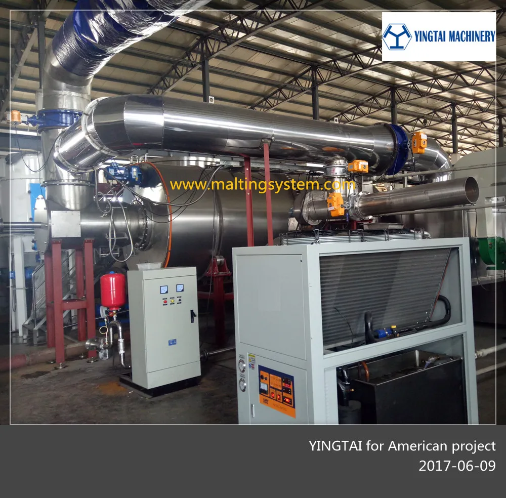English - Thai malt machine, malt factory, brewery and brewery malt machine.