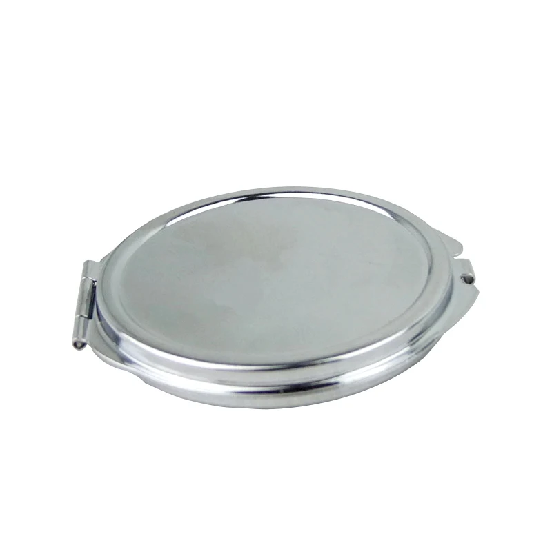 Индивидуальное металлическое косметическое зеркало круглой формы с