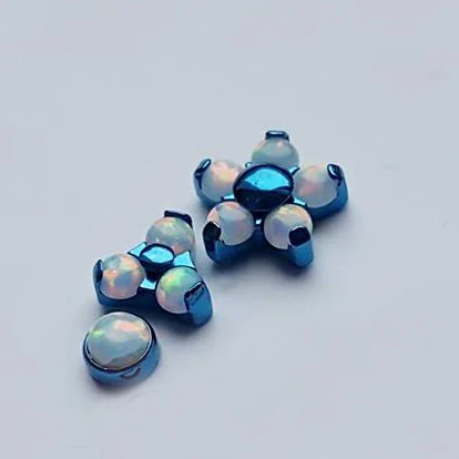 Анодированный цветной титановый пирсинг для тела ASTM F136